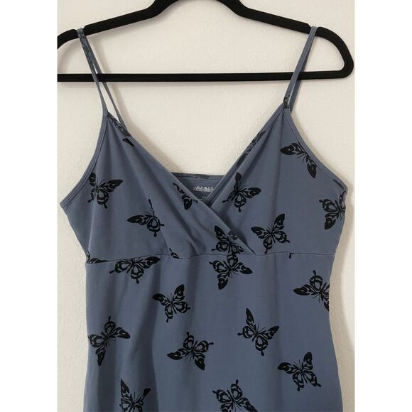 Wild Fable Butterfly Slip Dress Womens 2XL Blue Y2K Grunge Fairycore Festival - Picture 5 of 9